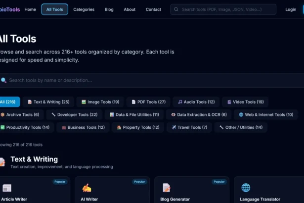 WebioTools Empowers Professionals with 200+ Free Online Utilities in Single Platform