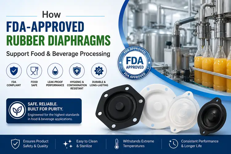 How FDA-Approved Rubber Diaphragms Support Food & Beverage Processing